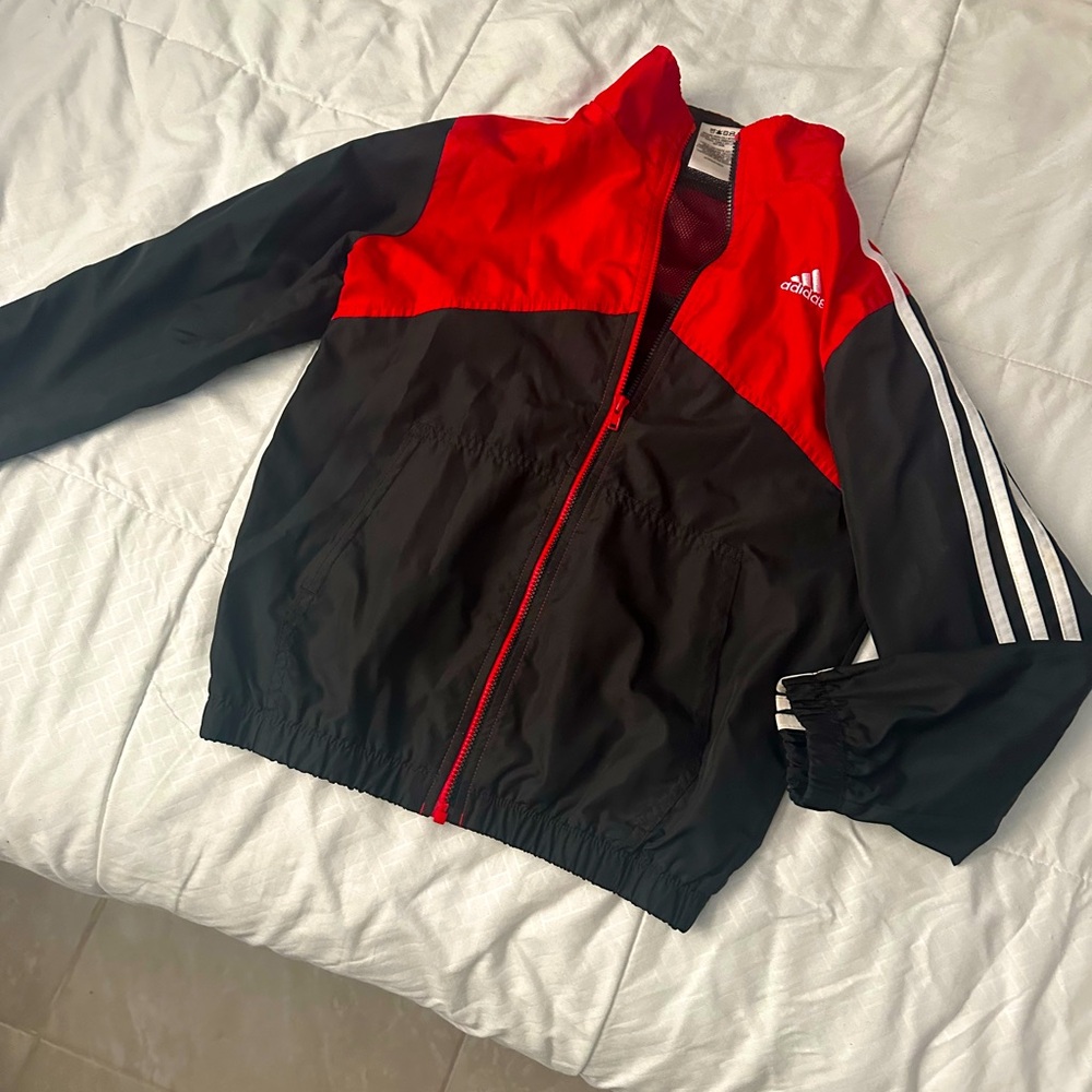 Adidas kids windbreaker jacket